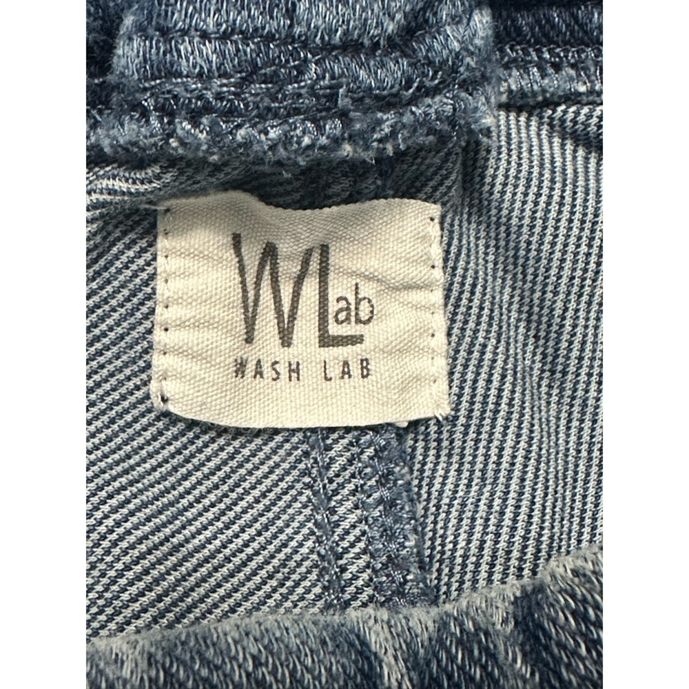 Wash Lab Jeggings Tie Waist Slim Fit Dark Wash Denim S NWOT Casual Athleisure - Picture 7 of 8